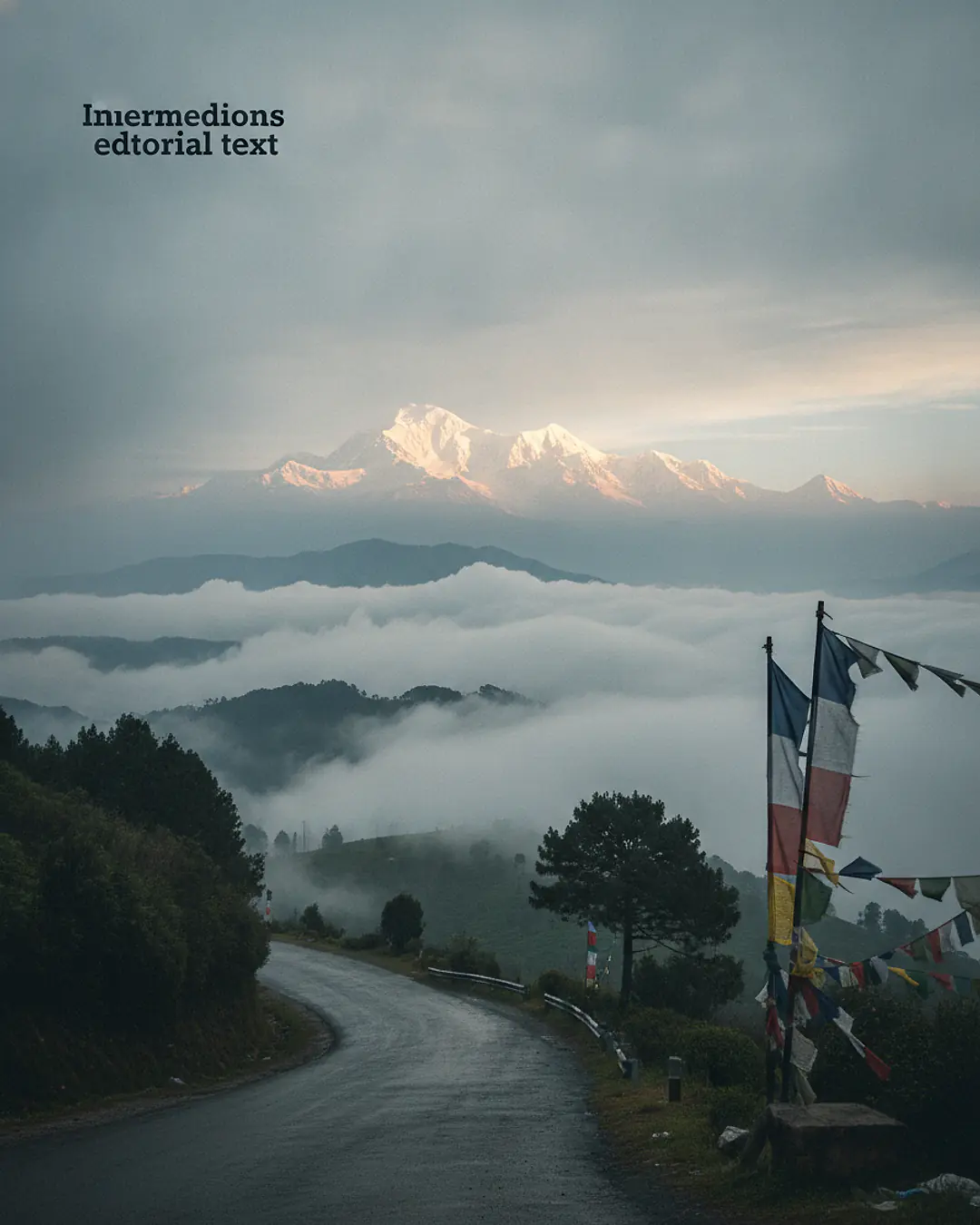 Hero: Tiger Hill road at dawn