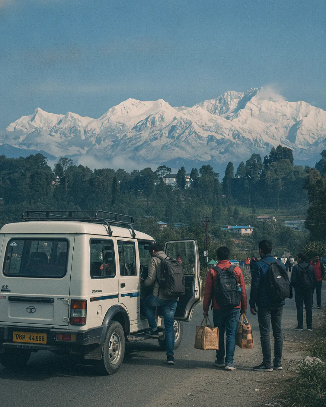 Hero: passengers boarding at a pickup point